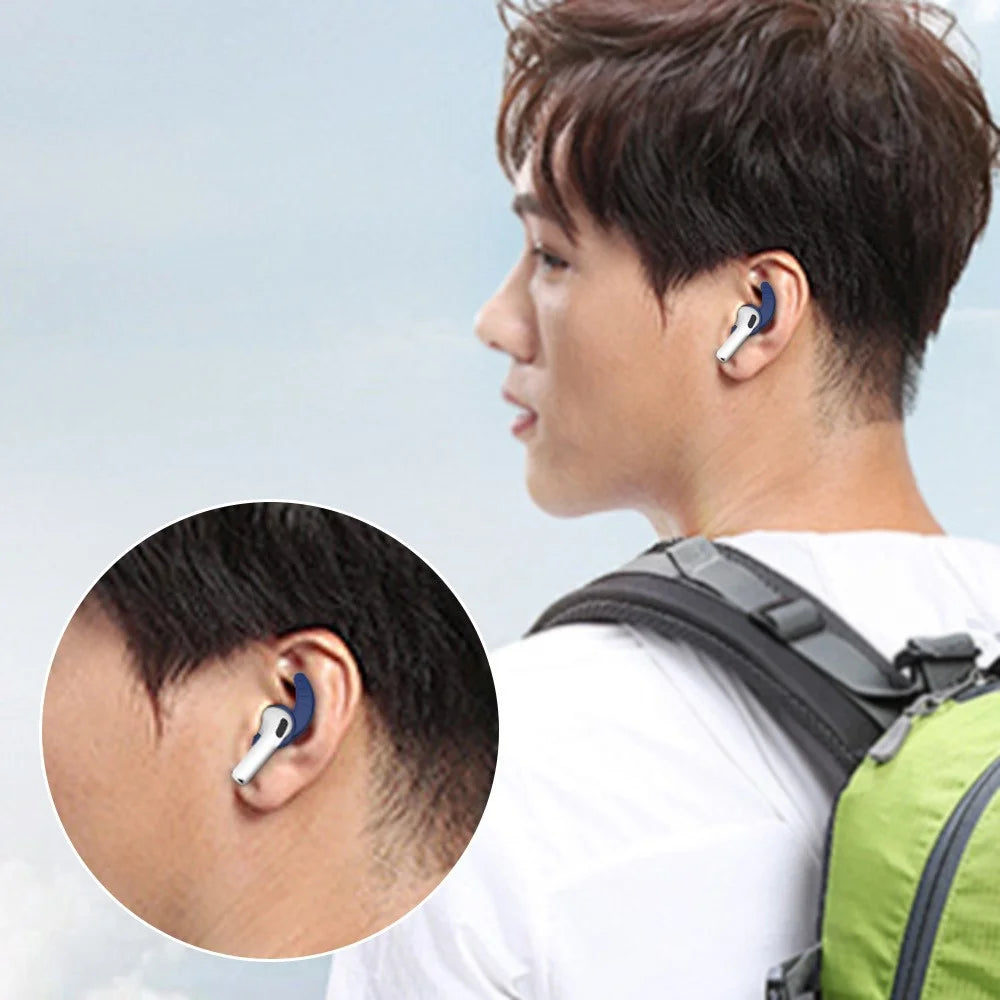 5 Pairs For AirPods 4 Silicone Earbud Covers Anti Lost Dust Protection Ear Tips - 5