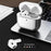 For AirPods 4 TPU Case Electroplating Litchi Texture Fall Prevention Earphone Cover with Lanyard - Silver - 7