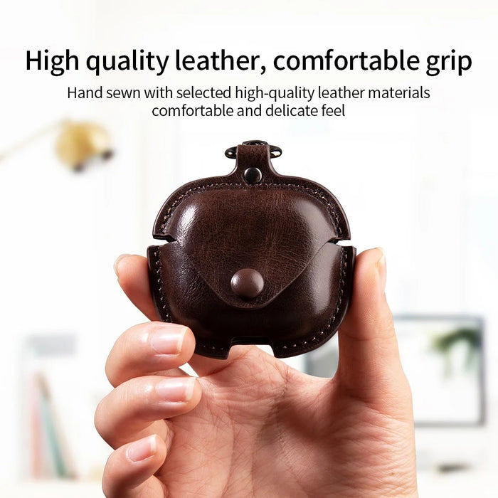 For Xiaomi Redmi Buds 6 Active Charging Case Cover Leather+PC Earbuds Protective Case - Black - 3