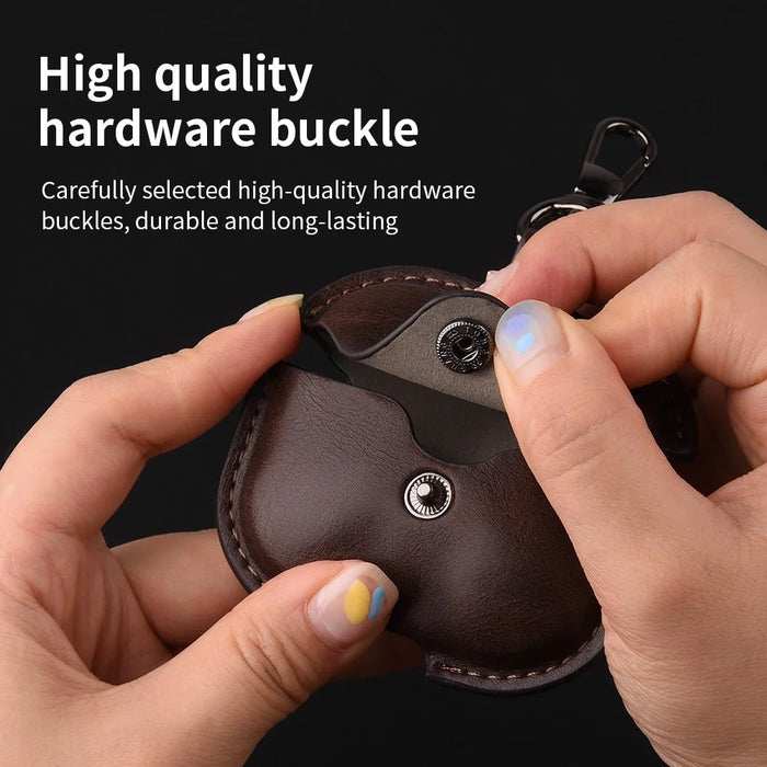 For Xiaomi Redmi Buds 6 Active Charging Case Cover Leather+PC Earbuds Protective Case - Black - 5