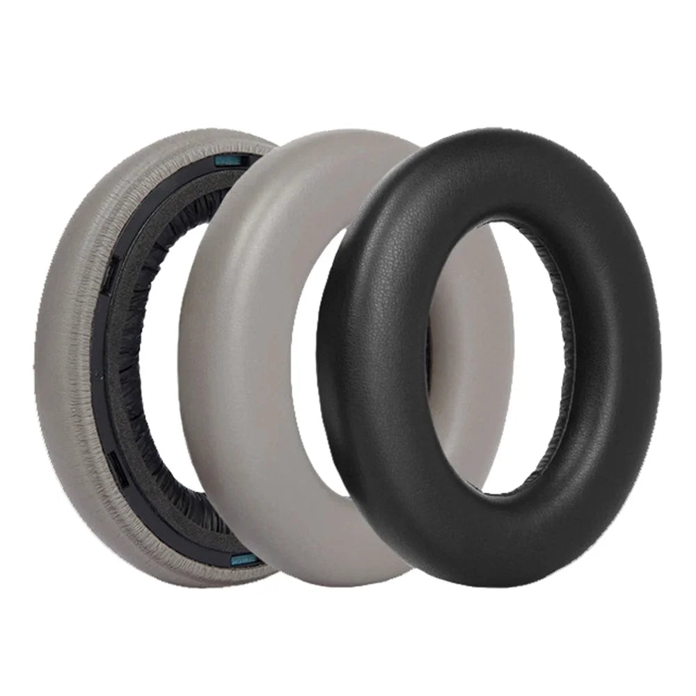 1 Pair For Sennheiser Momentum 4 Replacement Ear Pads Protein Leather Cushions with Removal Tool - Grey - 7