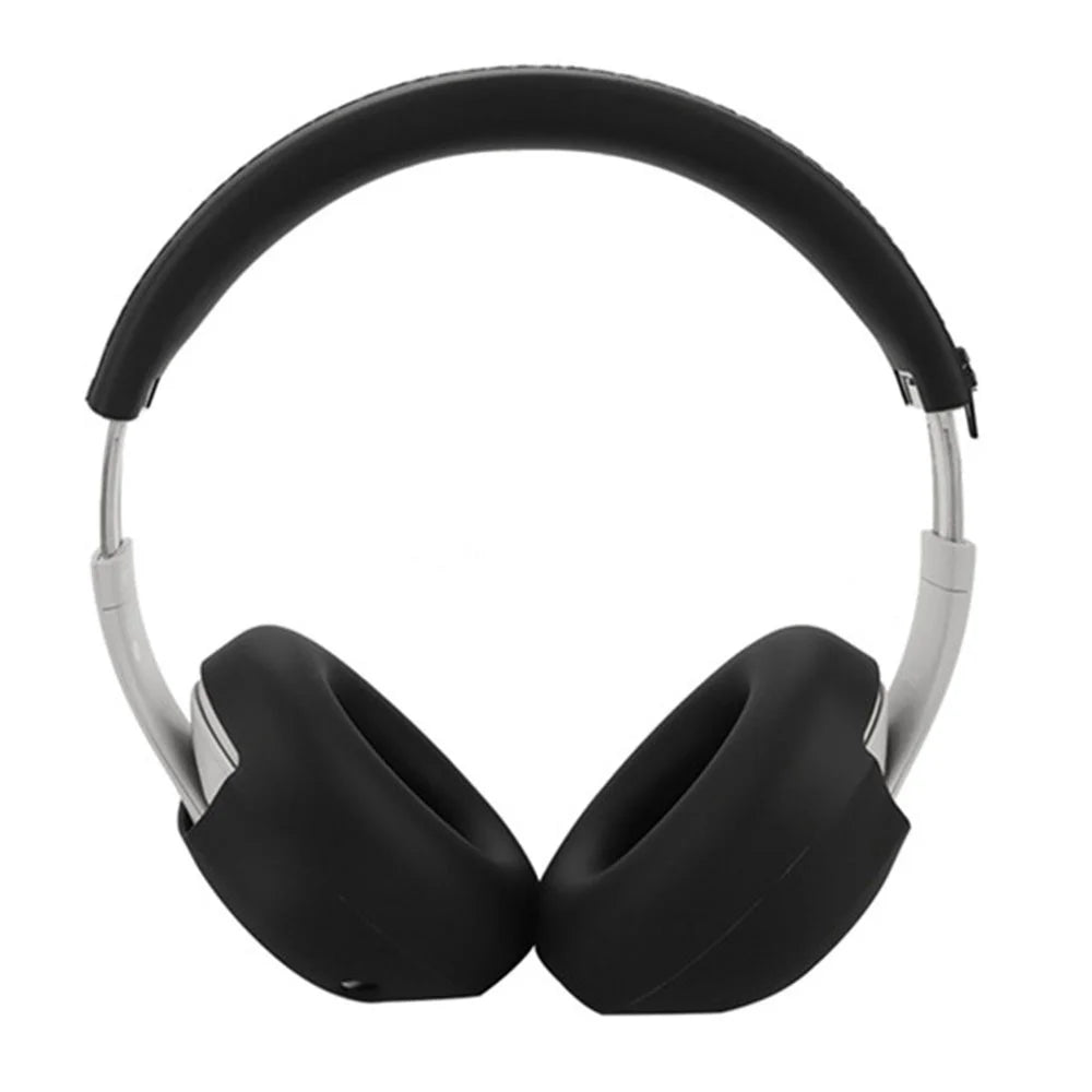 For Beats Studio Pro Protective Silicone Case Set with 2 Earcup Cover and Headband Cover - Black - 1