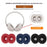 For Beats Studio Pro Protective Silicone Case Set with 2 Earcup Cover and Headband Cover - Black - 3
