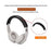 For Beats Studio Pro Protective Silicone Case Set with 2 Earcup Cover and Headband Cover - Black - 5