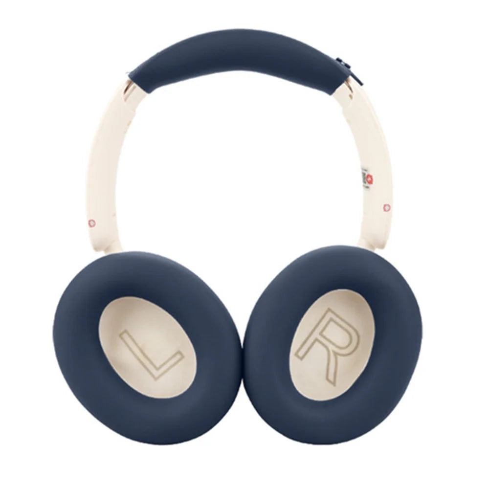 For iKF Solo Headphones Silicone Case Set Earpad Cushion Cover + Headband Protector - Dark Blue - 1
