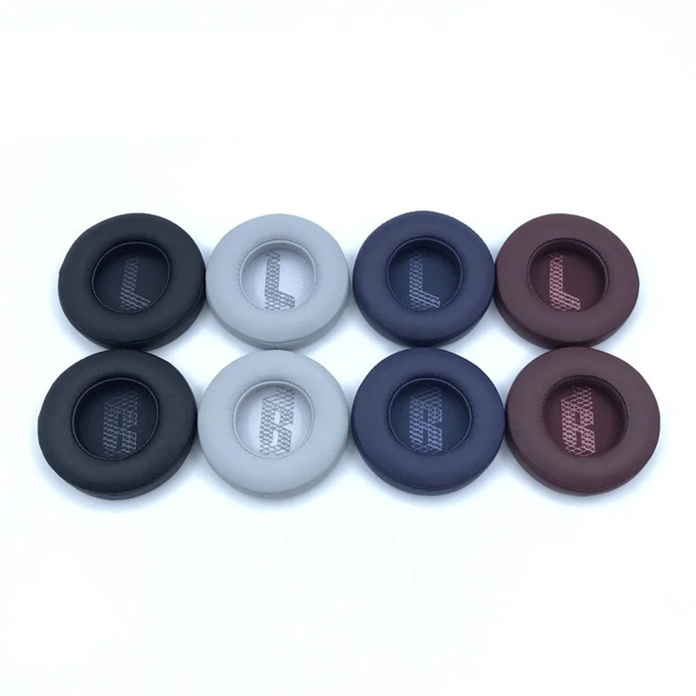 1 Pair For JBL Live 400BT / 460NC Ear Pads Protein Leather Cushions with Removal Tool - Black - 5