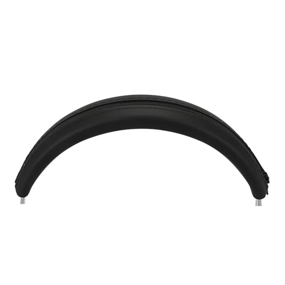 Silicone Headband Cover For Beats Studio Pro Kim Special Edition Headphones Zipper Design Headband Cushion - Black - 1
