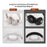 Silicone Protective Cover Set for Beats Studio Pro Kim Special Edition Ear Pad Case + Headband Cover - Black - 3
