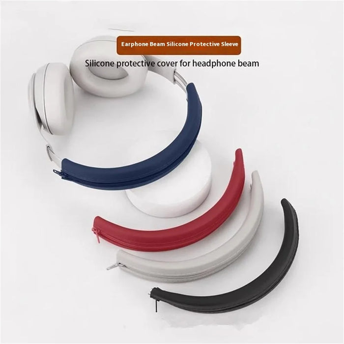 Silicone Protective Cover Set for Beats Studio Pro Kim Special Edition Ear Pad Case + Headband Cover - Black - 6
