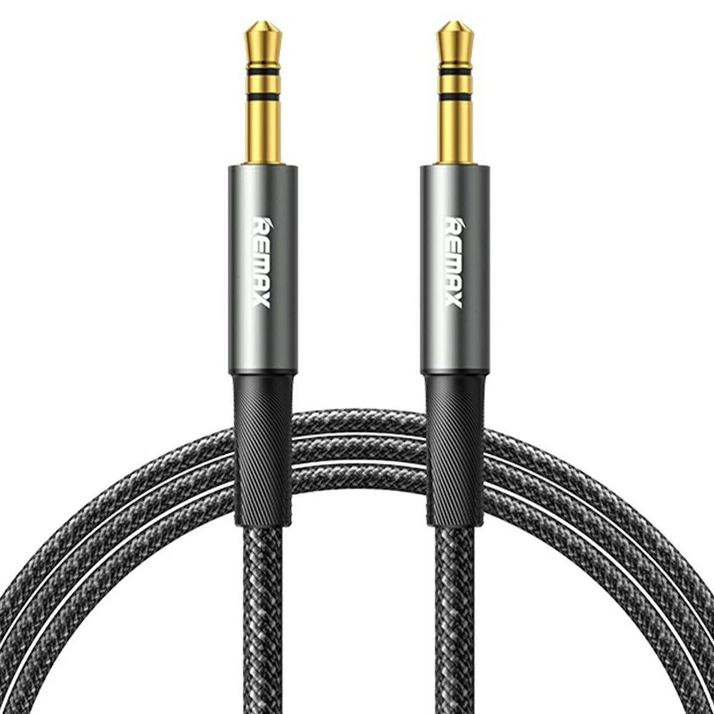 REMAX 1.2m Adapter Cable 3.5mm Male to 3.5mm Male Audio Cable Aluminum Alloy Braided - 1