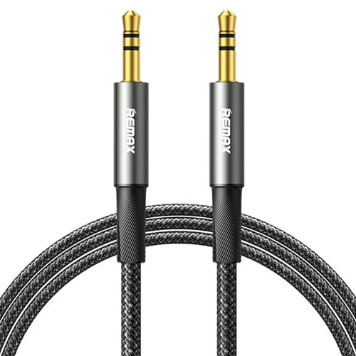 REMAX 1.2m Adapter Cable 3.5mm Male to 3.5mm Male Audio Cable Aluminum Alloy Braided - 1
