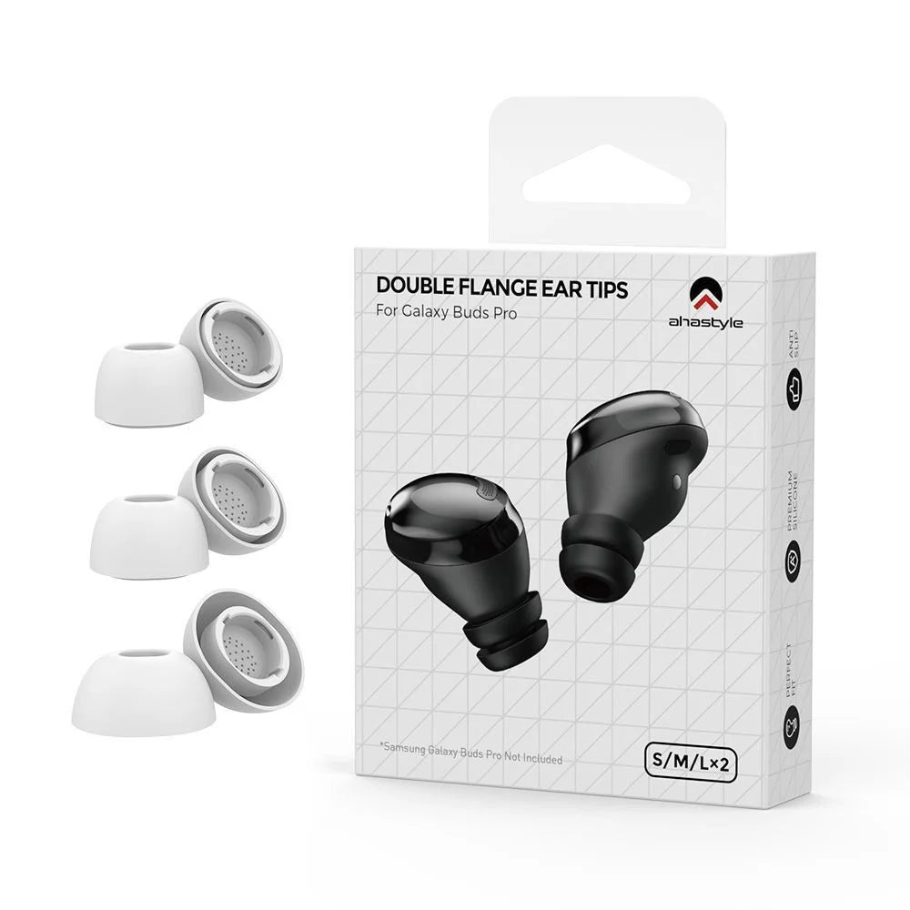 AHASTYLE WG173 For Samsung Galaxy Buds3 Pro Replacement Eartips 3 Pairs L  /  M  /  S Silicone Bluetooth-compatible Earbuds Tips - White - 7