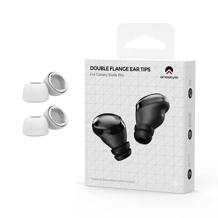 AHASTYLE WG173 1Pair S Silicone Eartips for Samsung Galaxy Buds3 Pro Bluetooth-compatible Earbuds Replacement Tips - White - 7