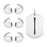 AHASTYLE PT60-4 3 Pair Ear Hooks for AirPods 4 Silicone Earbuds Tips Sport Ear Tips Replacement, Size: S - White - 1