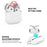 AHASTYLE PT60-4 3 Pair Ear Hooks for AirPods 4 Silicone Earbuds Tips Sport Ear Tips Replacement, Size: S - White - 6