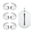 AHASTYLE PT60-4 3 Pair Ear Hooks for AirPods 4 Silicone Earbuds Tips Sport Ear Tips Replacement, Size: M - White - 1