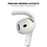 AHASTYLE PT60-4 3 Pair Ear Hooks for AirPods 4 Silicone Earbuds Tips Sport Ear Tips Replacement, Size: M - White - 4
