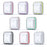 Rhombus Style Contrast-color Protective Cover for Apple AirPods with Charging Case (2016)/(2019)/Wireless Charging Case (2019) - Red - 6