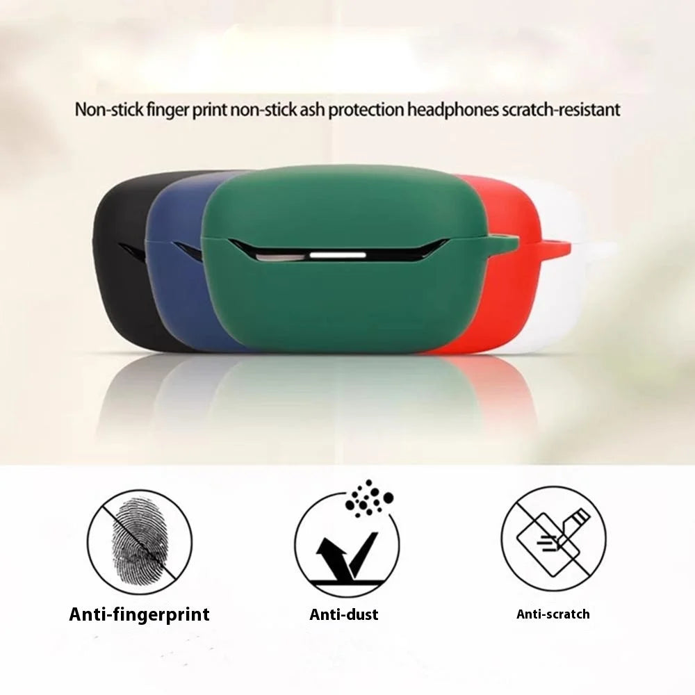 For JBL Endurance Race 2 Case with Anti Lost Buckle Bluetooth-compatible Earbuds Silicone Protective Cover - Blackish Green - 2