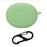 For OnePlus Buds Ace 2 Case with Anti Lost Buckle Bluetooth-compatible Earbuds Silicone Protective Cover - Matcha Green - 1