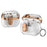 Transparent Case for Samsung Galaxy Buds3 / Buds3 Pro Electroplated TPU + PC Earbuds Protector with Lock Buckle - Rose Gold - 1
