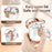Transparent Case for Samsung Galaxy Buds3 / Buds3 Pro Electroplated TPU + PC Earbuds Protector with Lock Buckle - Rose Gold - 2