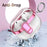 Transparent Case for Samsung Galaxy Buds3 / Buds3 Pro Electroplated TPU + PC Earbuds Protector with Lock Buckle - Rose Gold - 6