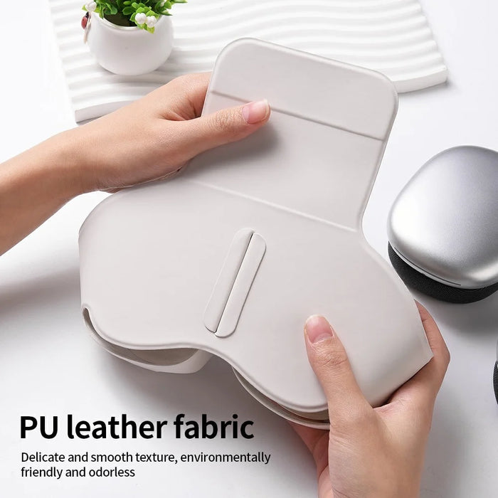 For AirPods Max 2 / Max Case with Sleep Mode PU Leather Headphone Cover - White - 2