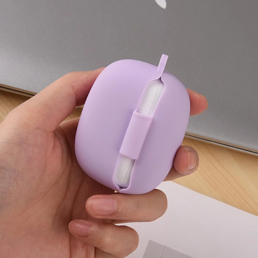 For Xiaomi Redmi Buds 6 Pro Silicone Case Bluetooth-compatible Earphone Anti-Scratch Protective Cover with Carabiner - Sky Blue - 6