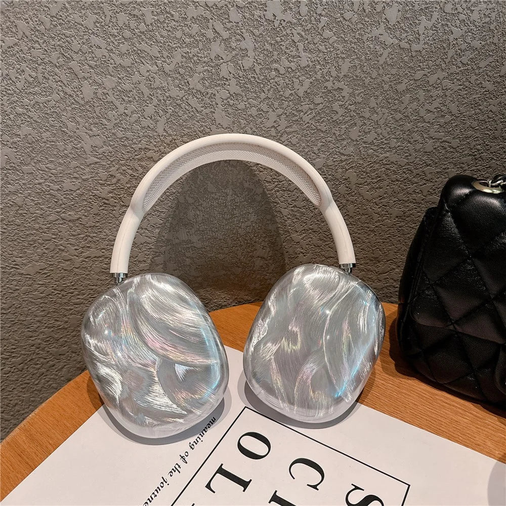 1 Pair For AirPods Max with USB-C / Airpods Max Headphone Earpad Case Electroplated TPU Cover - 5