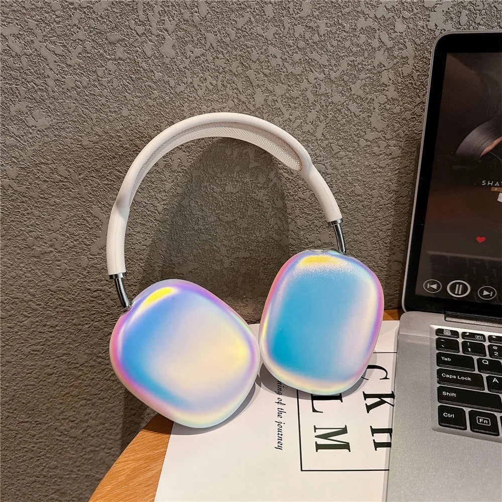 1 Pair For AirPods Max with USB-C / Airpods Max Headphone Earpad TPU Case Electroplated Protective Cover - 5