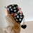 For AirPods 4 Earphone Case Shell Pattern Heart TPU Cover with Heart Pendant - Black - 5