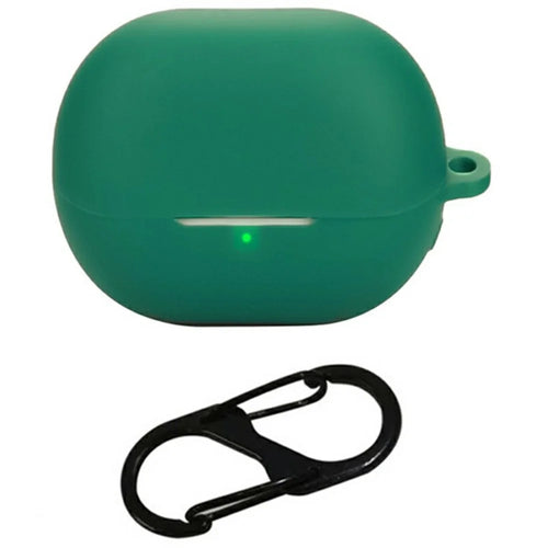 For SoundPEATS UU Ear Clip Bluetooth-compatible Earphones Case with Anti Lost Buckle Silicone Protective Cover - Blackish Green - 1