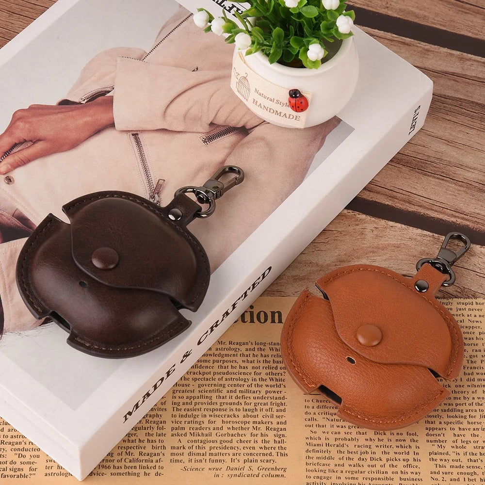 For Xiaomi Redmi Buds 8 Lite / Buds 6 Lite Charging Case Cover Leather + PC Earbuds Protective Case - Brown - 5