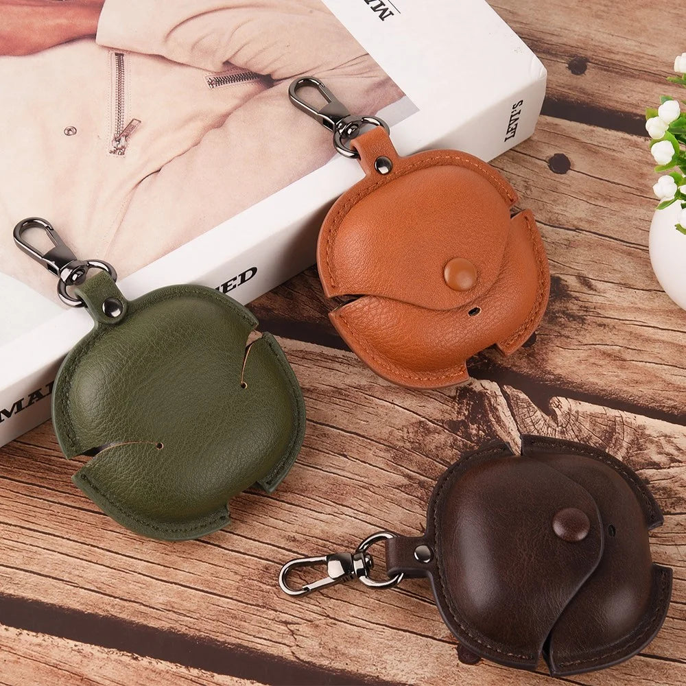 For Xiaomi Redmi Buds 8 Lite / Buds 6 Lite Charging Case Cover Leather + PC Earbuds Protective Case - Brown - 6