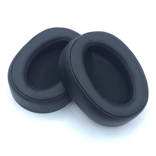 1 Pair For Sony MDR-100ABN / WH-H900N Headphone Earpads Protein Leather Earmuff Cushions - Black - 1