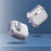 For AirPods 4 Case with Switch Button TPU + PC Compatible with MagSafe Earphone Cover with Hook - White  /  Light Purple - 6