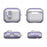 For AirPods 4 Case with Switch Button TPU + PC Compatible with MagSafe Earphone Cover with Hook - White  /  Light Purple - 7