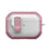 For Apple AirPods Pro Case with Switch Button TPU + PC Compatible with MagSafe Earphone Cover with Hook - White  /  Pink - 1
