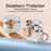 For Apple AirPods Pro Case with Lock Buckle TPU + PC Clear Electroplated Earphone Cover with Hook - Rose Gold - 2