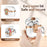 For AirPods Pro 2 Case with Lock Buckle TPU + PC Clear Electroplated Earphone Cover with Hook - Pink - 6