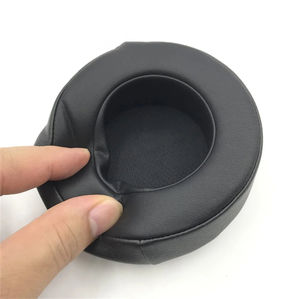 1 Pair For Corsair Virtuoso RGB Wireless SE Headphone Earpads Protein Leather Earmuff Cushions - Black - 3