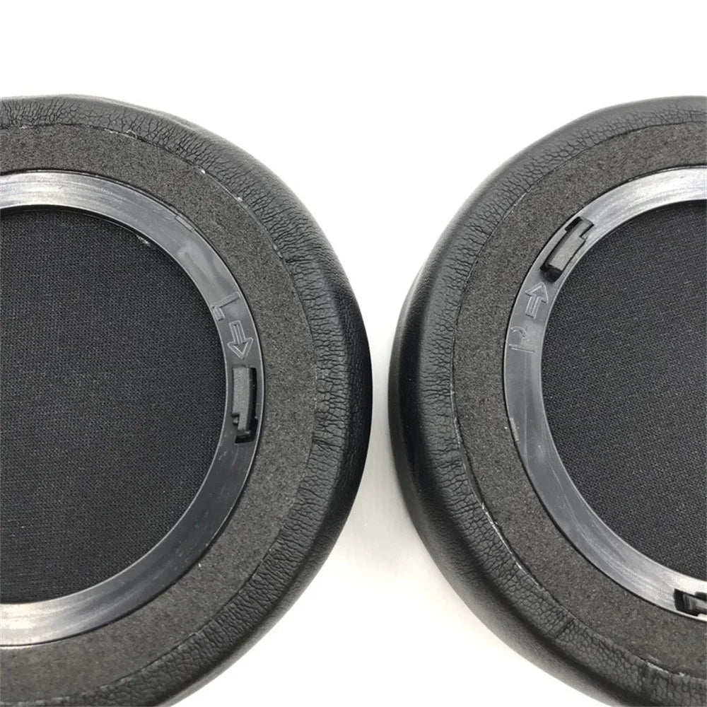 1 Pair For Corsair Virtuoso RGB Wireless SE Headphone Earpads Protein Leather Earmuff Cushions - Black - 4
