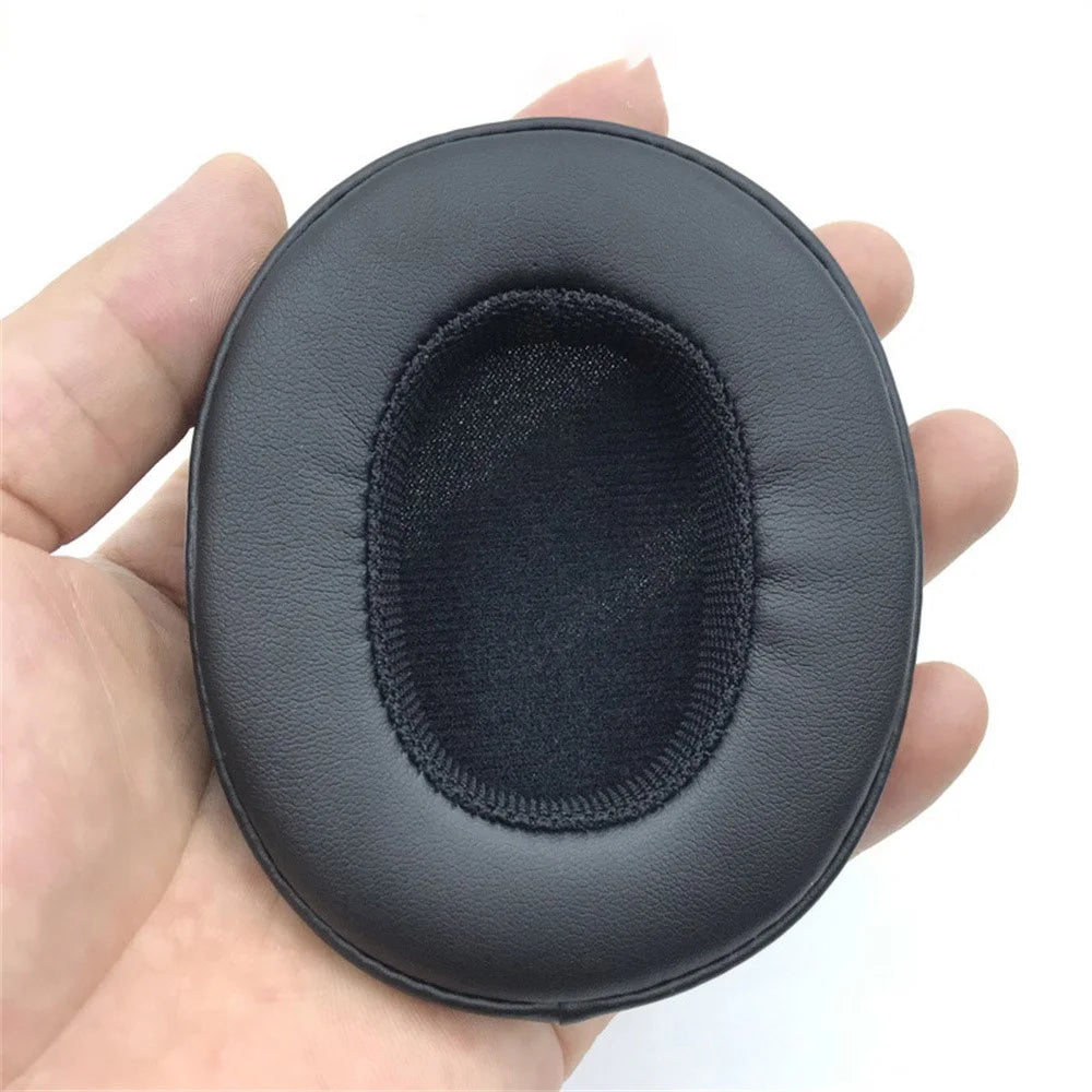 1 Pair Replacement Earpads For Skullcandy Hesh 3 Wireless / Crusher 3.0 Protein Leather Ear Pads Ear Cushions - Black - 3