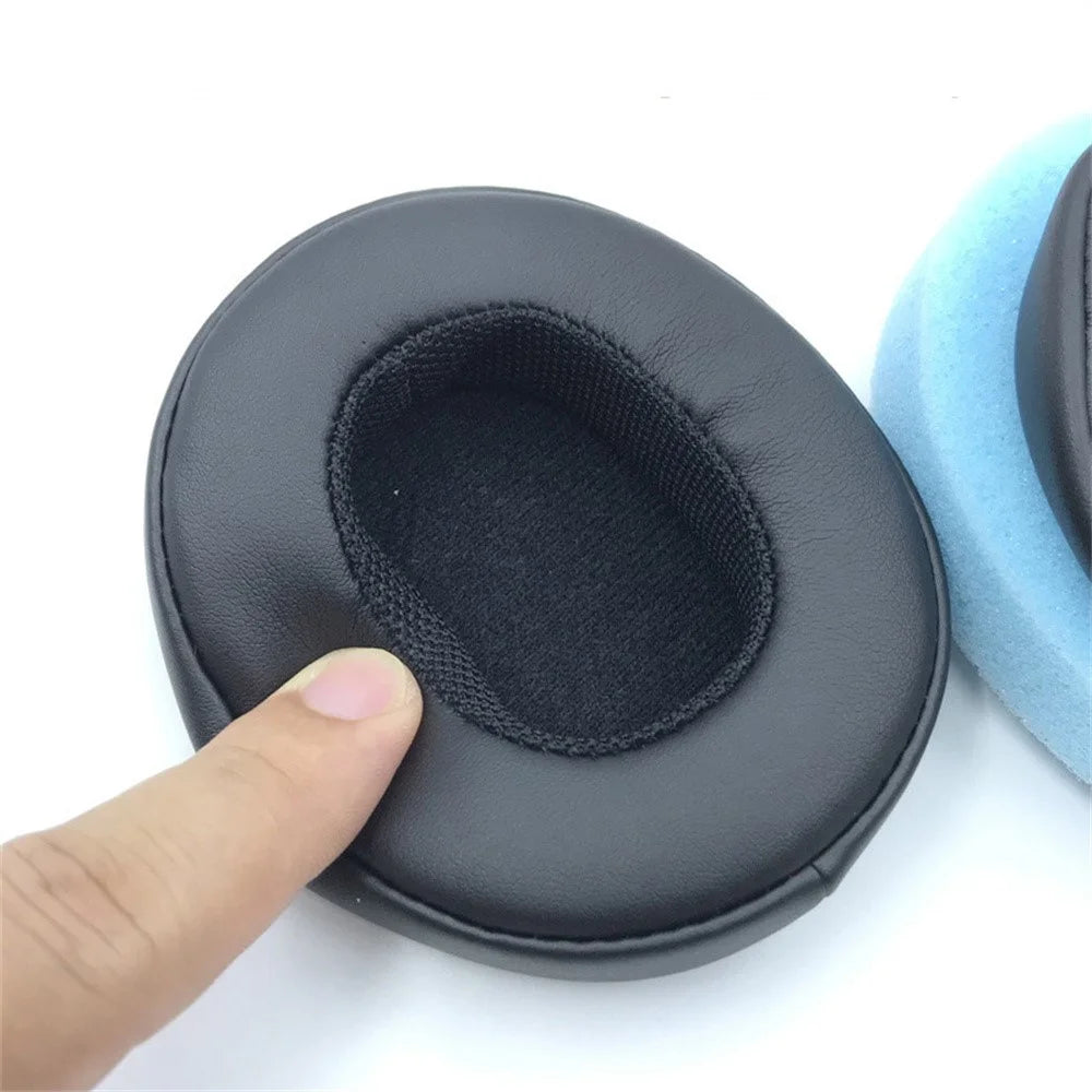 1 Pair Replacement Earpads For Skullcandy Hesh 3 Wireless / Crusher 3.0 Protein Leather Ear Pads Ear Cushions - Black - 4