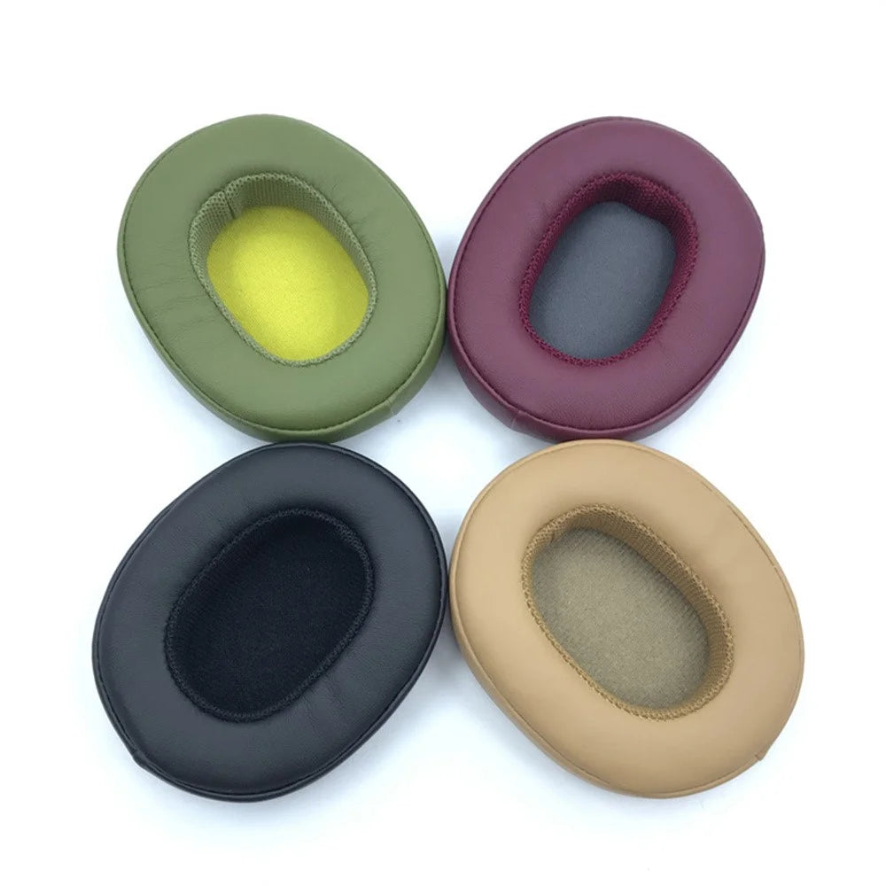 1 Pair Replacement Earpads For Skullcandy Hesh 3 Wireless / Crusher 3.0 Protein Leather Ear Pads Ear Cushions - Black - 6