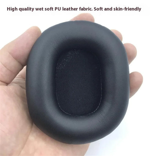 1 Pair Replacement Earpads for Edifier W800BT / W800X / W808BT Headphones PU Leather Cushions - Black - 2