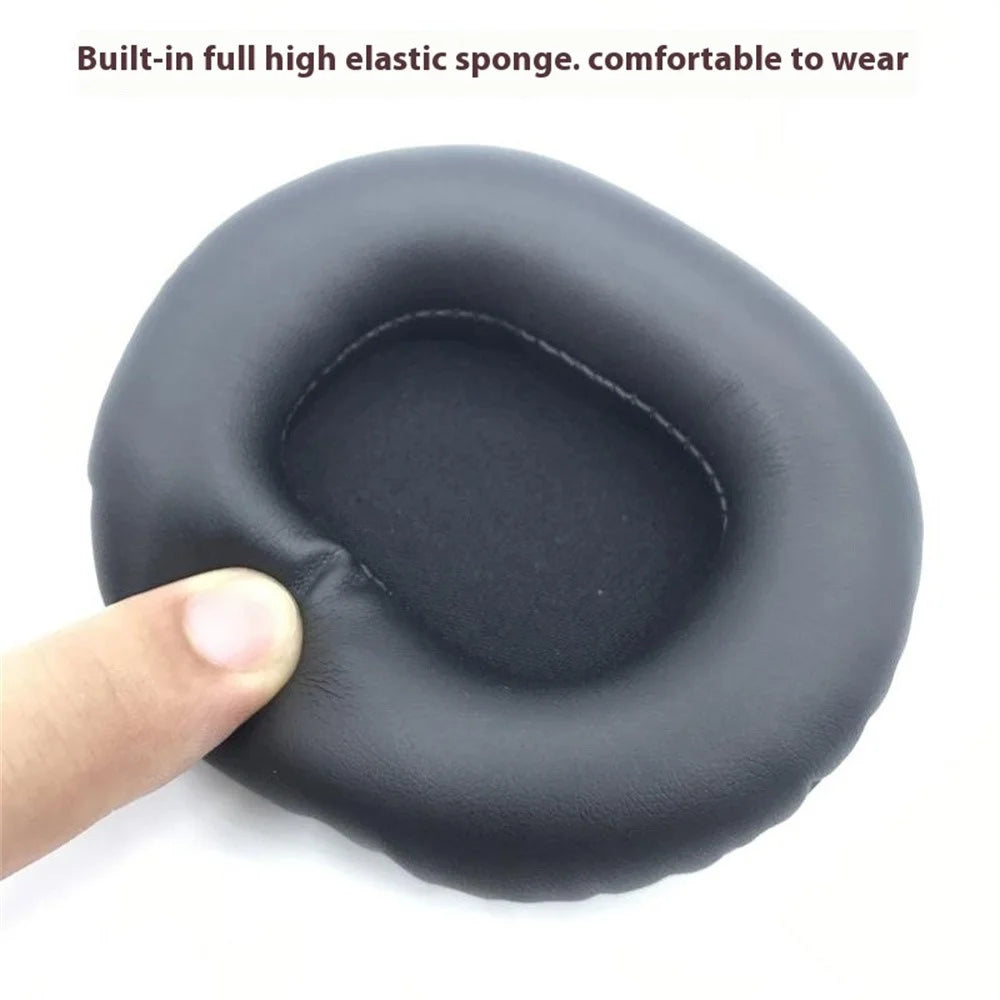 1 Pair Replacement Earpads for Edifier W800BT / W800X / W808BT Headphones PU Leather Cushions - Black - 3