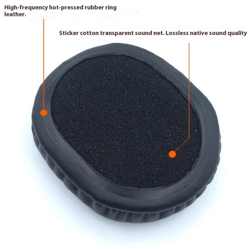 1 Pair Replacement Earpads for Edifier W800BT / W800X / W808BT Headphones PU Leather Cushions - Black - 4