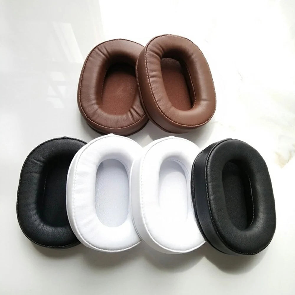 1 Pair Earpads For Audio-Technica ATH-MSR7b / ATH-M20X / ATH-M30 Headphone Velvet Leather Covers Replacement Cushions - Brown - 3